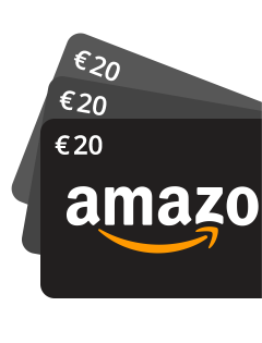 Amazon-Gutschein im Wert für €20 für Online Umfragen